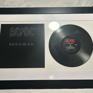 🔥AC/DC 35x22 Framed Album “Back In Black”🎙️🔥